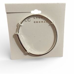 LC Lauren Conrad Silver-Tone Hinged Bangle Bracelet – Minimalist Classic